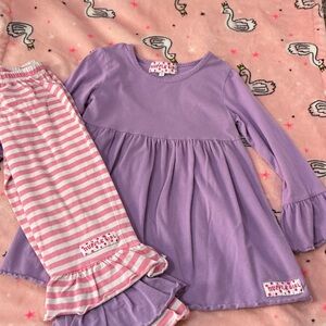 Purple and Pink Kids Matching Set by RuffleButts